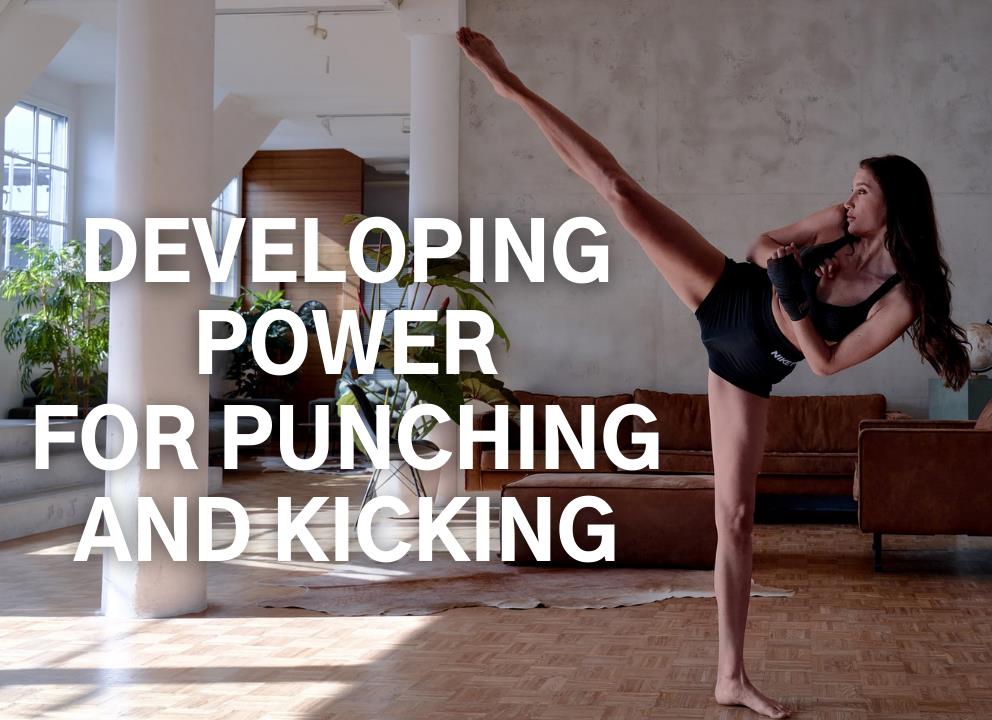 Developing power for punching and kicking